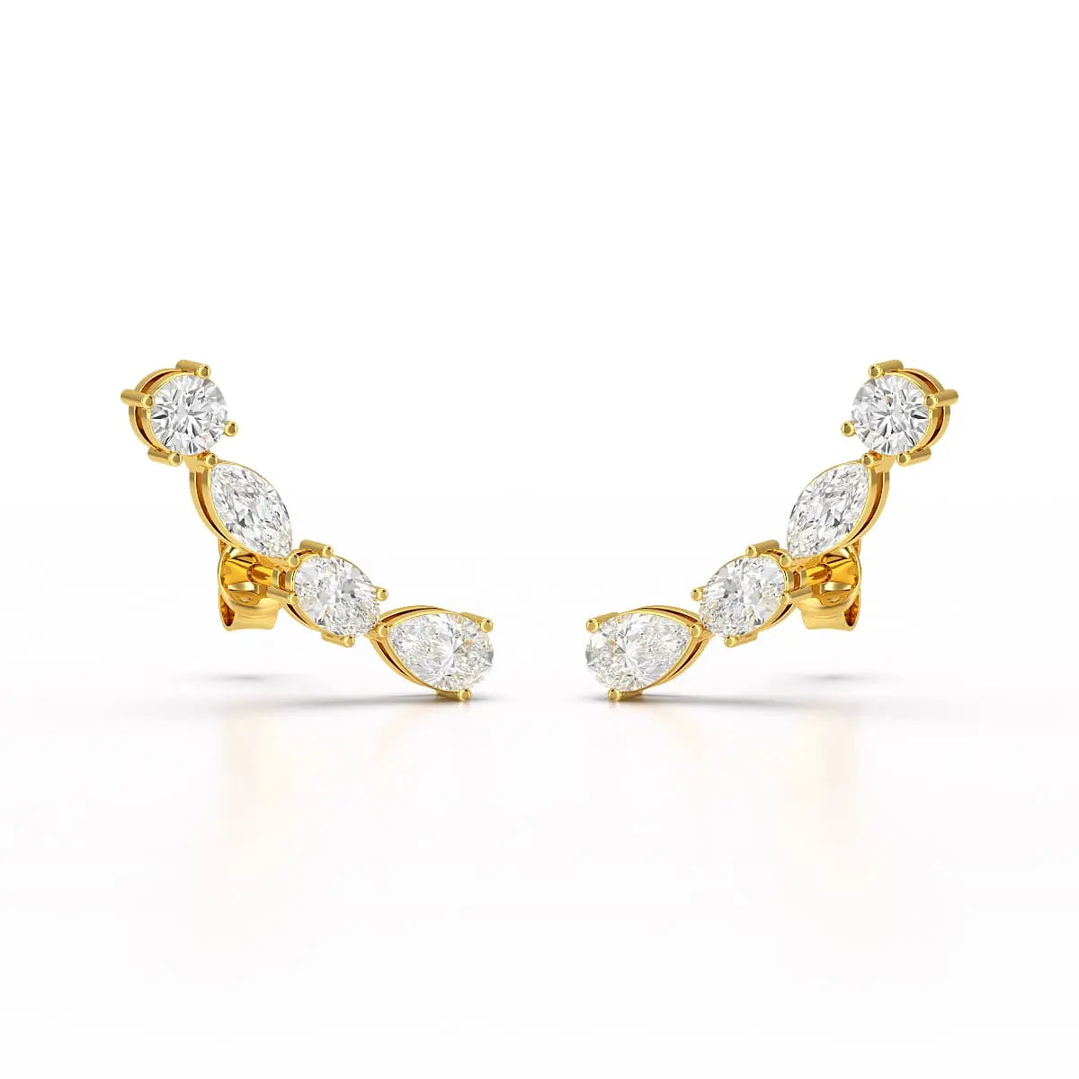 0.39 CT Lab Diamond Multi shape Earring