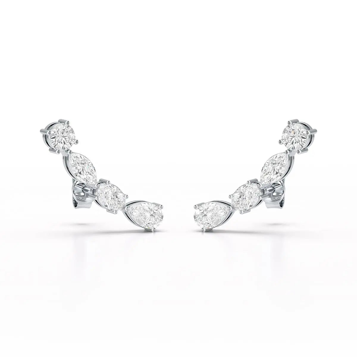0.39 CT Lab Diamond Multi shape Earring