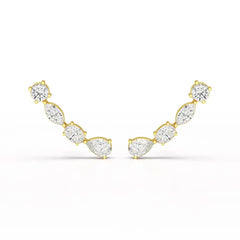 0.39 CT Lab Diamond Multi shape Earring