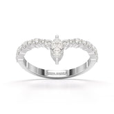 0.44 CT Marquise Cut Lab Diamond Ring
