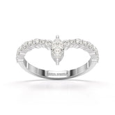 0.44 CT Marquise Cut Lab Diamond Ring