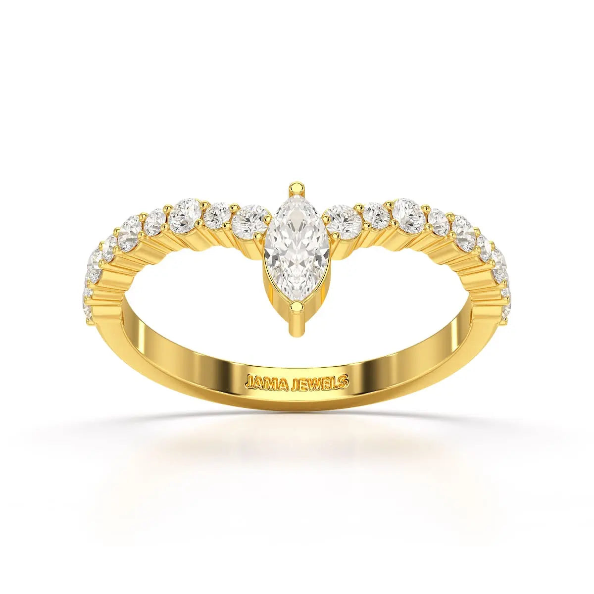 0.44 CT Marquise Cut Lab Diamond Ring
