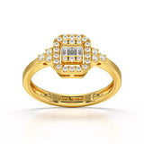 0.46 CT Baguette Lab Diamond Ring