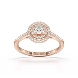 0.46 CT Halo Lab Diamond Engagement Ring