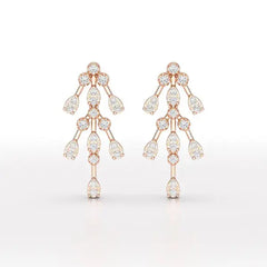 0.46 CT Lab Diamond Dangle Earring - Jama Jewels