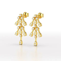 0.46 CT Lab Diamond Dangle Earring - Jama Jewels