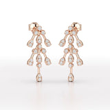 0.46 CT Lab Diamond Dangle Earring - Jama Jewels