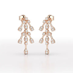 0.46 CT Lab Diamond Dangle Earring - Jama Jewels