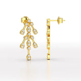 0.46 CT Lab Diamond Dangle Earring - Jama Jewels