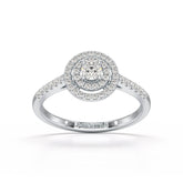 0.46 CT Halo Lab Diamond Engagement Ring