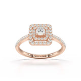 0.49 Carat Lab Diamond Round Cluster Ring