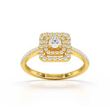 0.49 Carat Lab Diamond Round Cluster Ring