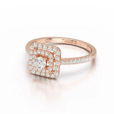 0.49 Carat Lab Diamond Round Cluster Ring