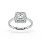 0.49 Carat Lab Diamond Round Cluster Ring