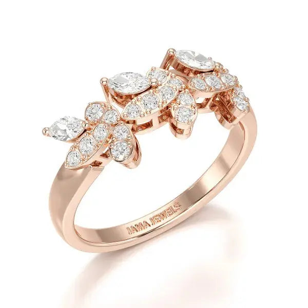 0.51 CT Marquise Cut Lab Diamond Ring
