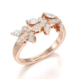 0.51 CT Marquise Cut Lab Diamond Ring