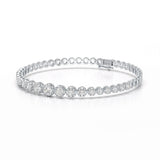 2.94 CT Round Cut Lab Diamond Tennis Bracelet