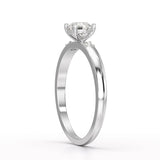 0.57 CT Lab Diamond Simple Three Stone Ring