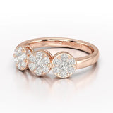 0.57 CT Lab Grown Round Shape Simple Wedding Ring - Jama Jewels