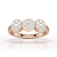 0.57 CT Lab Grown Round Shape Simple Wedding Ring - Jama Jewels