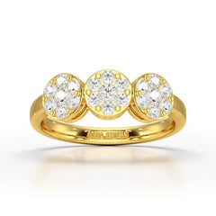 0.57 CT Lab Grown Round Shape Simple Wedding Ring - Jama Jewels