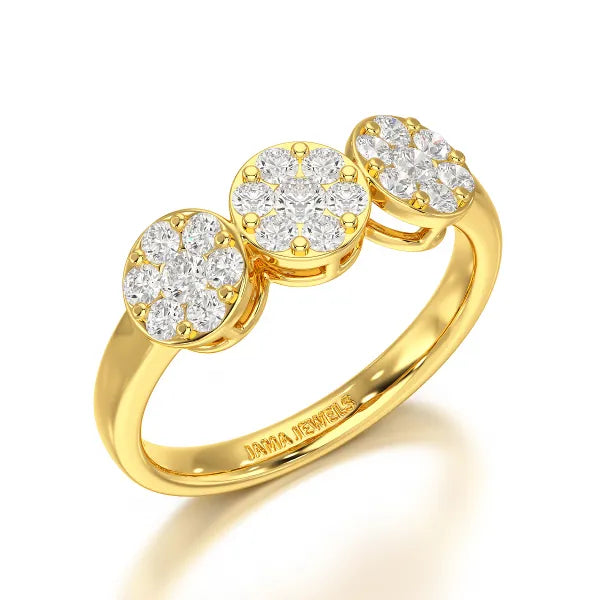 0.57 CT Lab Grown Round Shape Simple Wedding Ring - Jama Jewels