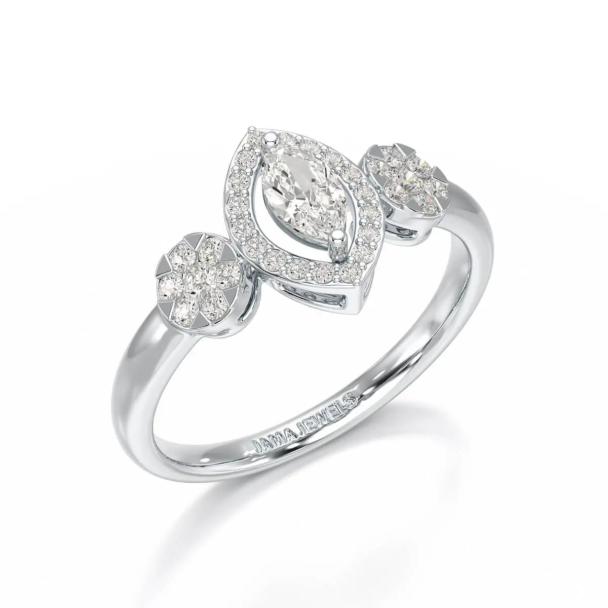 Marquise Cut 0.5 CT Lab Grown Diamond Ring Jama Jewels