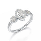 Marquise Cut 0.57 CT Lab Grown Diamond Ring