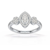Marquise Cut 0.57 CT Lab Grown Diamond Ring