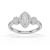 Marquise Cut 0.5 CT Lab Grown Diamond Ring Jama Jewels