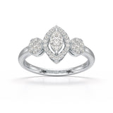 Marquise Cut 0.57 CT Lab Grown Diamond Ring