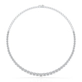 7.6 Carat Lab Diamond Round Riviere Necklace