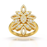 0.76 CT Lab Diamond Engagement Ring