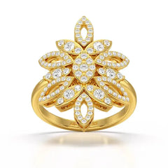 0.76 CT Lab Diamond Engagement Ring