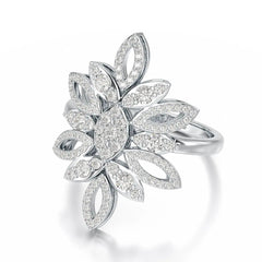 0.76 CT Lab Diamond Engagement Ring