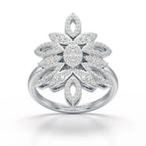 0.76 CT Lab Diamond Engagement Ring