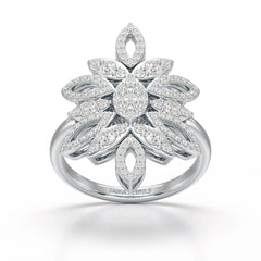0.76 CT Lab Diamond Engagement Ring