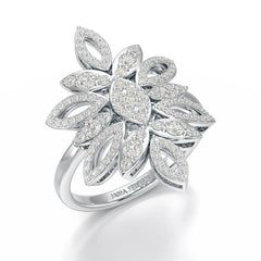 0.76 CT Lab Diamond Engagement Ring