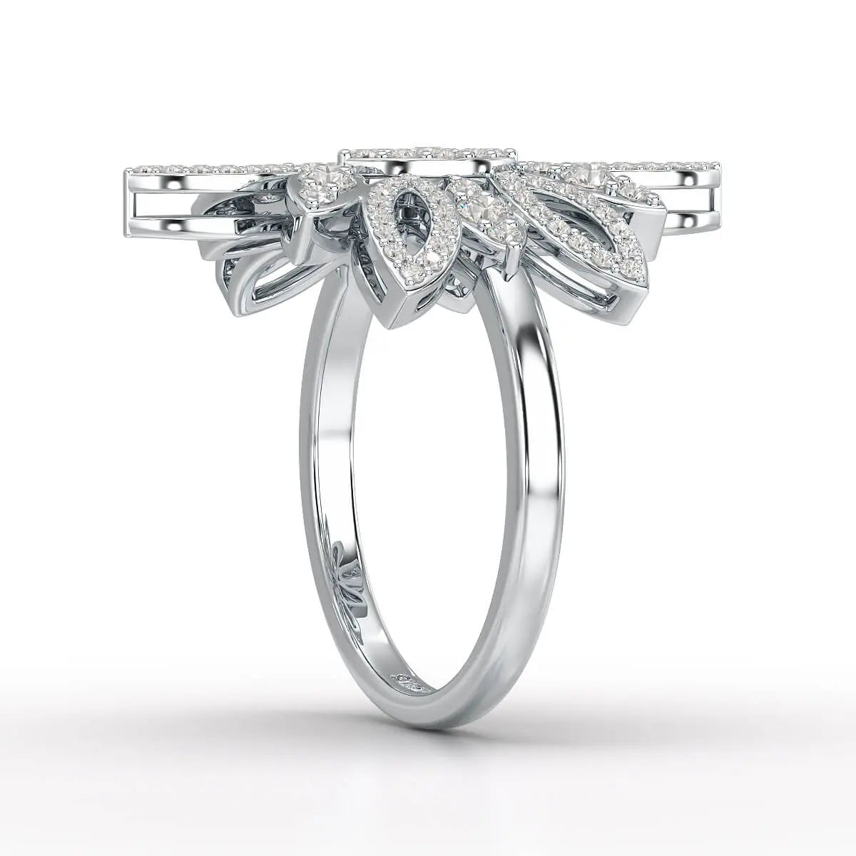 0.76 CT Lab Diamond Engagement Ring