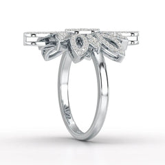 0.76 CT Lab Diamond Engagement Ring