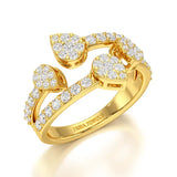 0.84 CT Layered Lab Diamond Wedding Ring