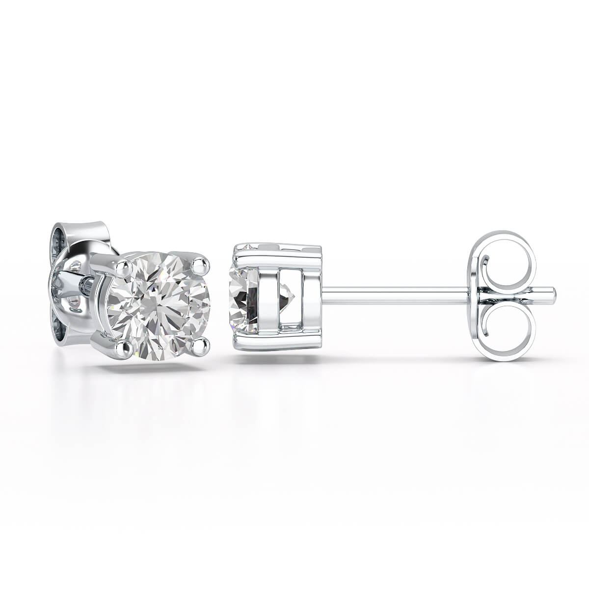 0.84 CT Lab Created Diamond Stud Earrings - Jama Jewels