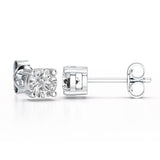 0.84 CT Lab Created Diamond Stud Earrings - Jama Jewels