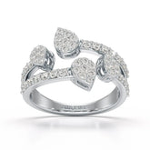 0.84 CT Layered Lab Diamond Wedding Ring