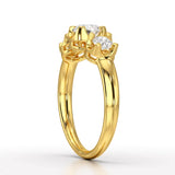 0.85 CT Round Thin Lab Grown Diamond Ring - Jama Jewels