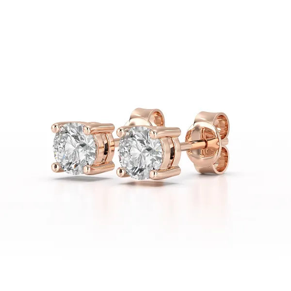 0.84 CT Lab Created Diamond Stud Earrings - Jama Jewels