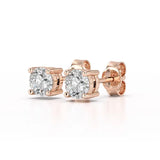 0.84 CT Lab Created Diamond Stud Earrings - Jama Jewels