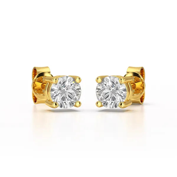 0.84 CT Lab Created Diamond Stud Earrings - Jama Jewels