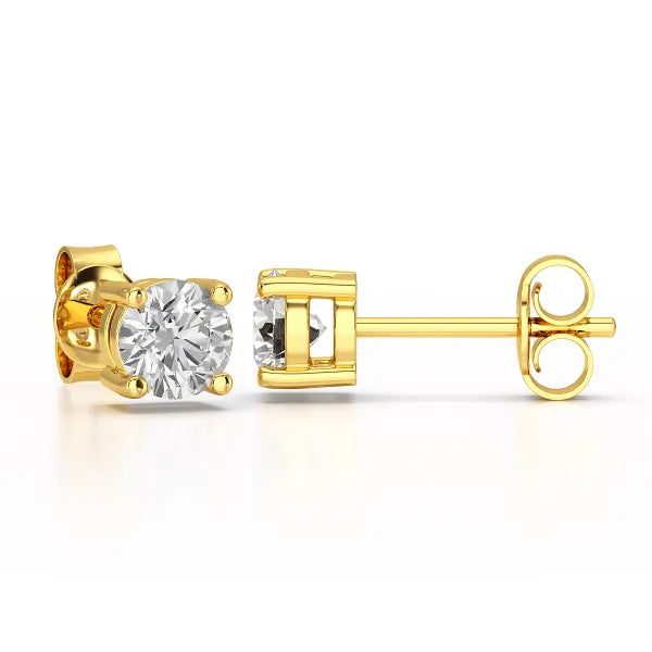 0.84 CT Lab Created Diamond Stud Earrings - Jama Jewels