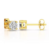 0.84 CT Lab Created Diamond Stud Earrings - Jama Jewels